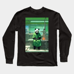 Surgeon panda in operation theatre Long Sleeve T-Shirt